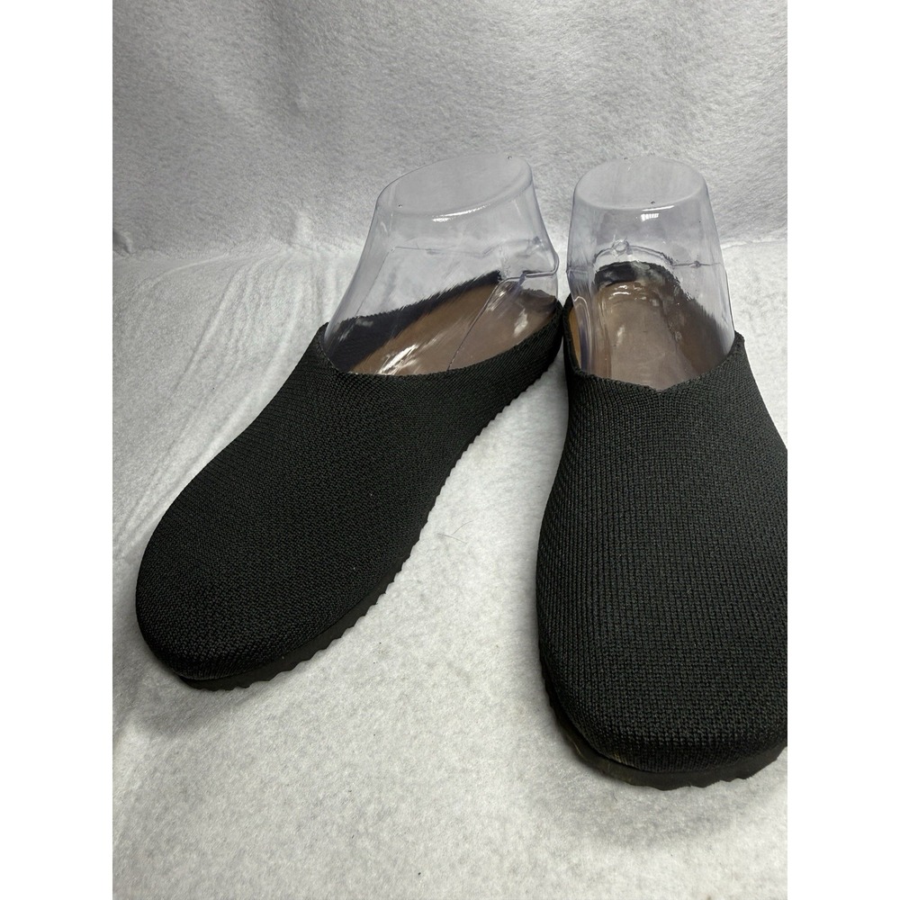 Danskin Black Knit Slip On Mule Clogs Comfort Shoes Womens Daffy 6.5 Lightweight